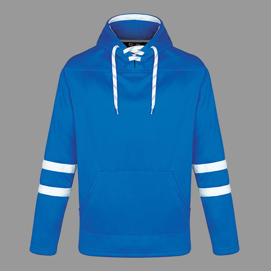 L00617 - Dangle - DISCONTINUED Adult Pullover Hockey Lace Hooded Sweatshirt
