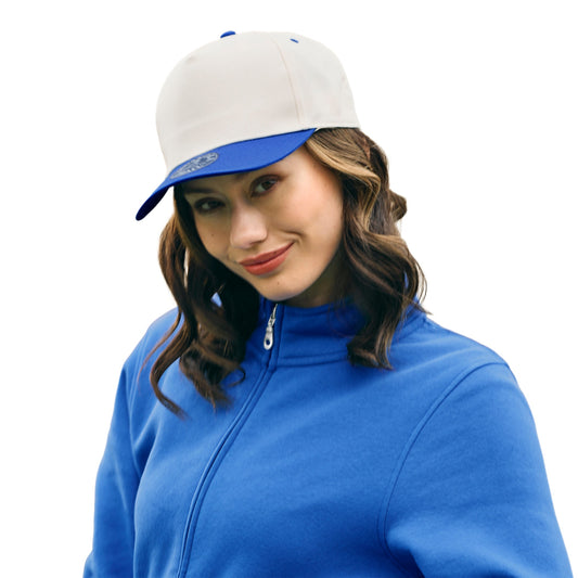 H08355 - TRUE NORTH - 5-Panel Poly-Cotton Twill Snap Back Cap