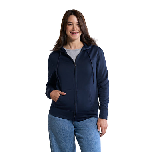 L00668 - Cypress Creek - Ladies Polyester Full-Zip Hooded Sweatshirt