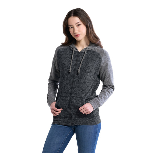 L00756 - Irvine - Ladies Full Zip Hooded Sweatshirt