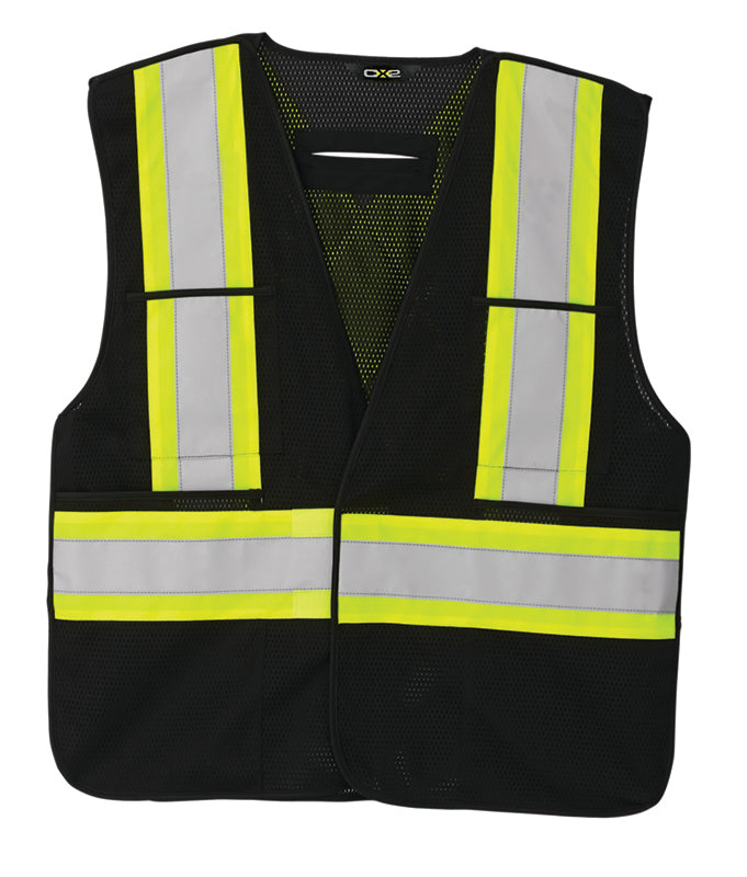 L01160 - Guardian - Gilet de sécurité haute visibilité en maille avec fermeture à 5 points détachables - Double taille