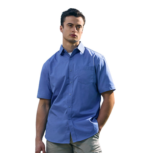 S04605 - ASHTON - Poly Cotton Twill Short Sleeve Easy-Care Shirt