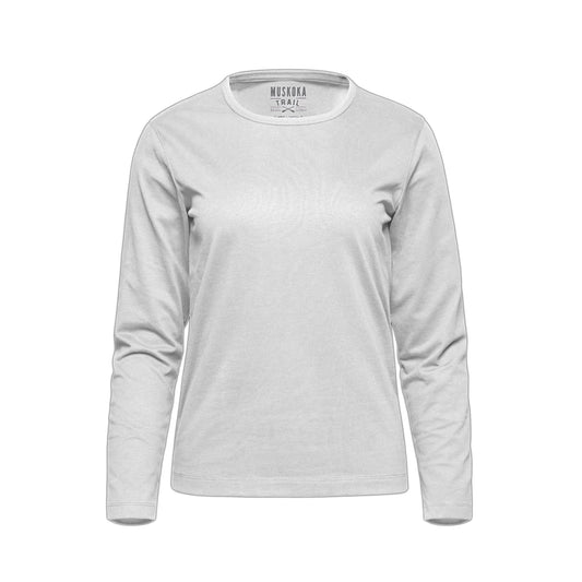 S05896 - Riverside - Ladies Cotton-Poly Long Sleeve Crewneck T-Shirt