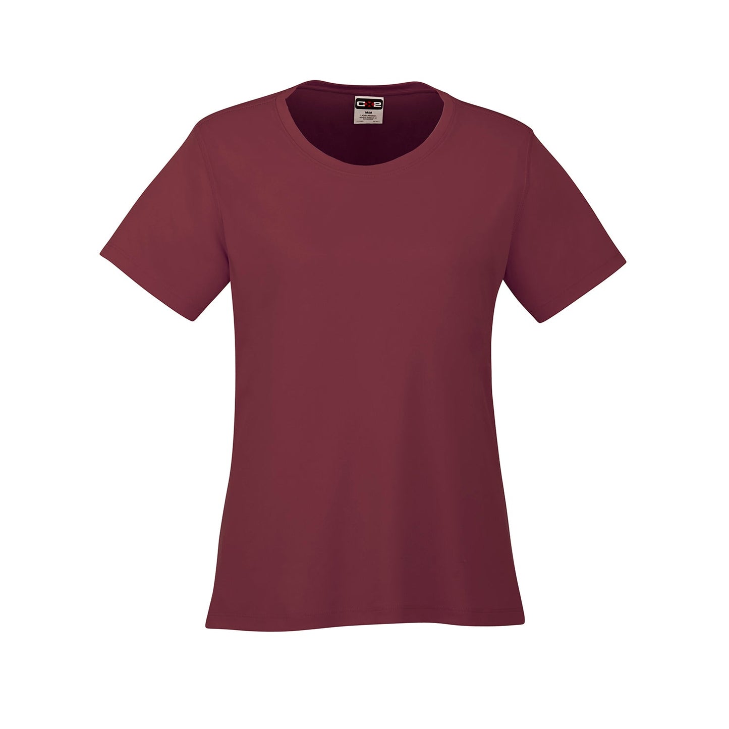 S05936 - Côte - T-shirt femme col rond en polyester