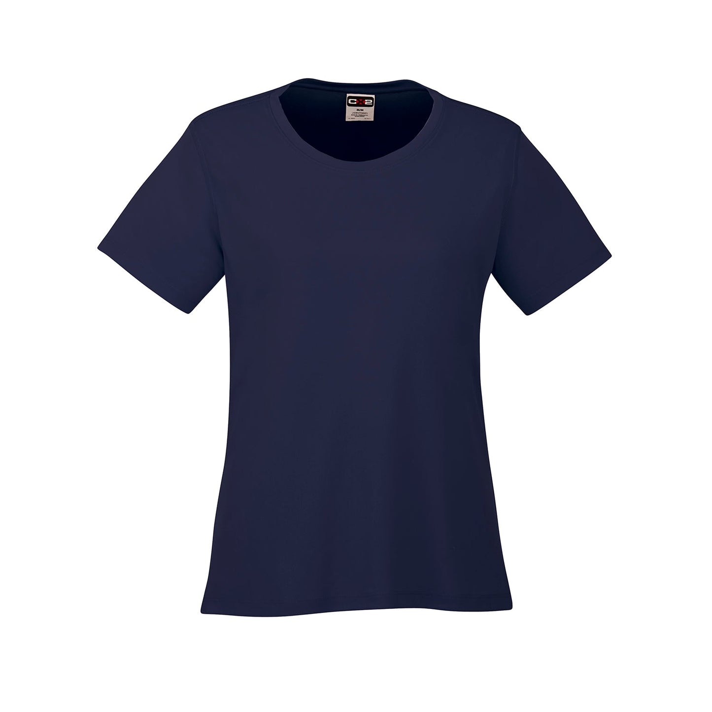 S05936 - Côte - T-shirt femme col rond en polyester