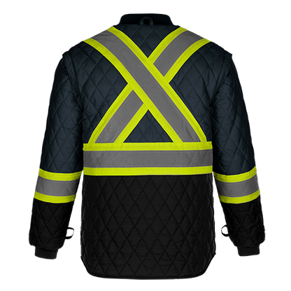 L01275 - Kenworth - Parka haute visibilité 5 en 1 avec capuche amovible 