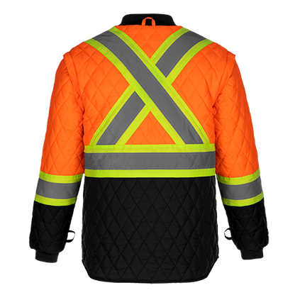 L01275 - Kenworth - Parka haute visibilité 5 en 1 avec capuche amovible 
