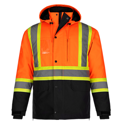 L01275 - Kenworth - Parka haute visibilité 5 en 1 avec capuche amovible 