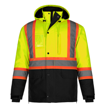 L01275 - Kenworth - Parka haute visibilité 5 en 1 avec capuche amovible 