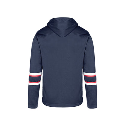 L0617Y - Dangle - Youth Pullover Hockey Lace Hooded Sweatshirt