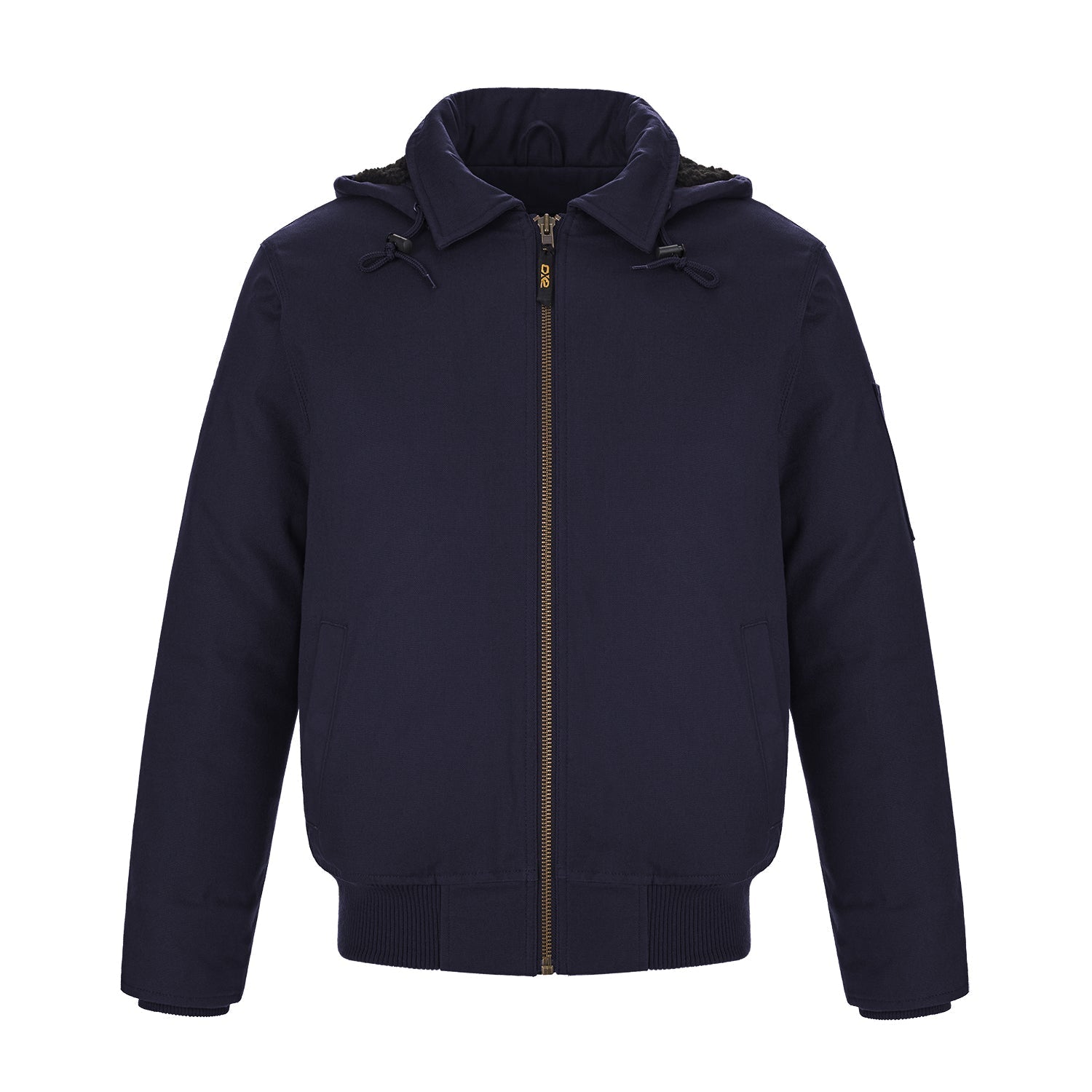 L00910 - Big Red - Cotton Canvas Bomber Jacket w/ Detachable Hood ...