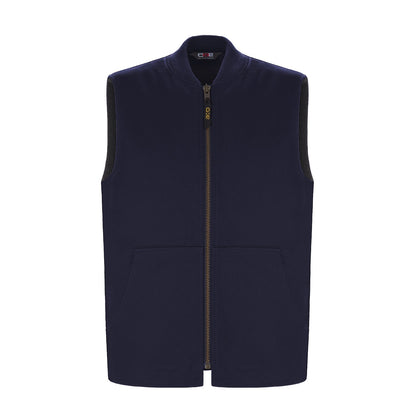 L00915 - Ram - Gilet adulte en toile de coton avec doublure sherpa 