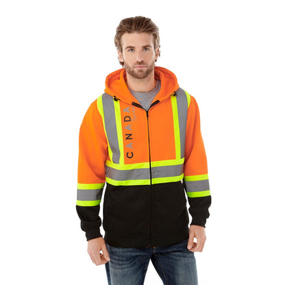 L00682 - Freedom - Hi-Vis Full Zip Hooded Sweatshirt