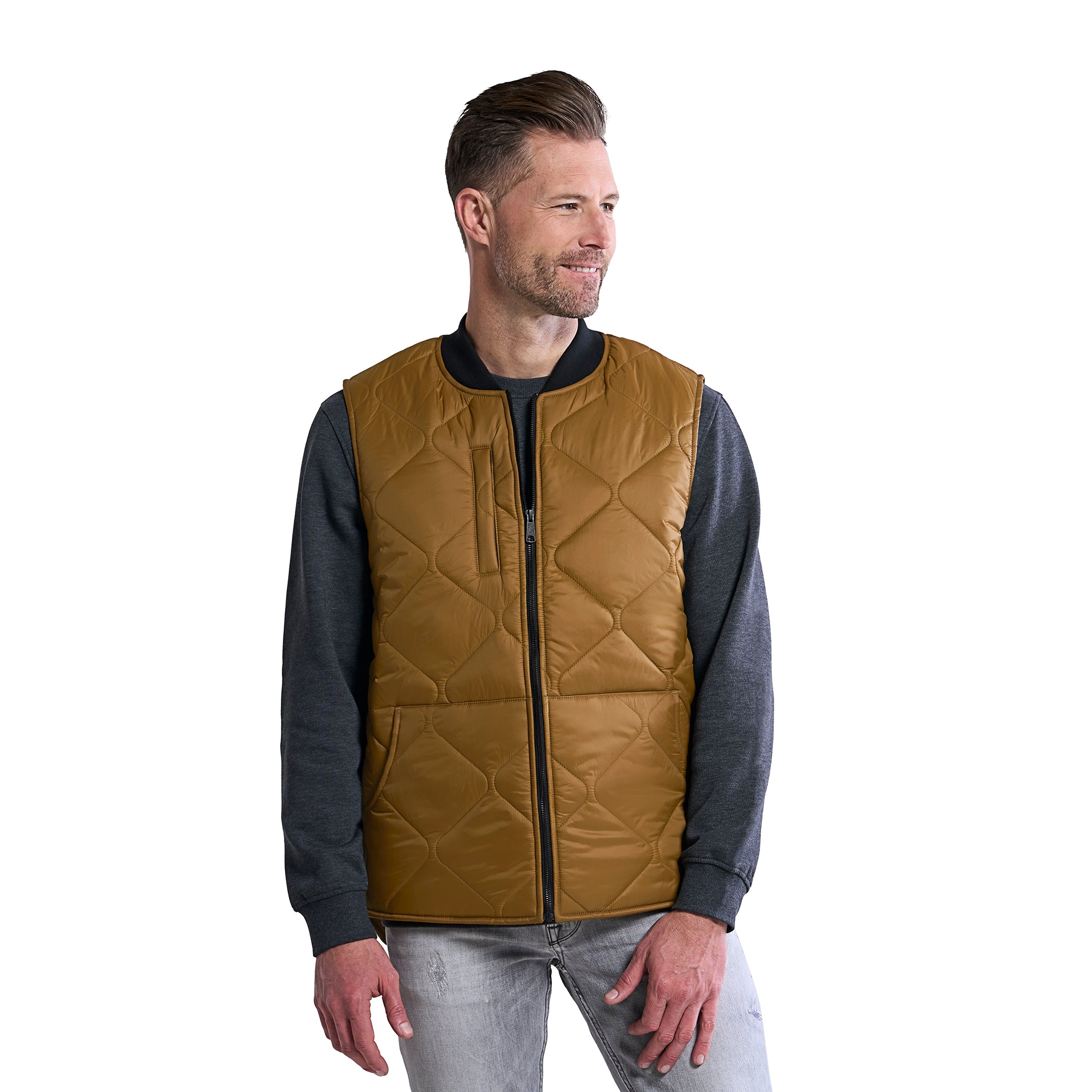 L01095 - Driftwood - Stylized Quilted Freezer Vest – BlankstoPrint