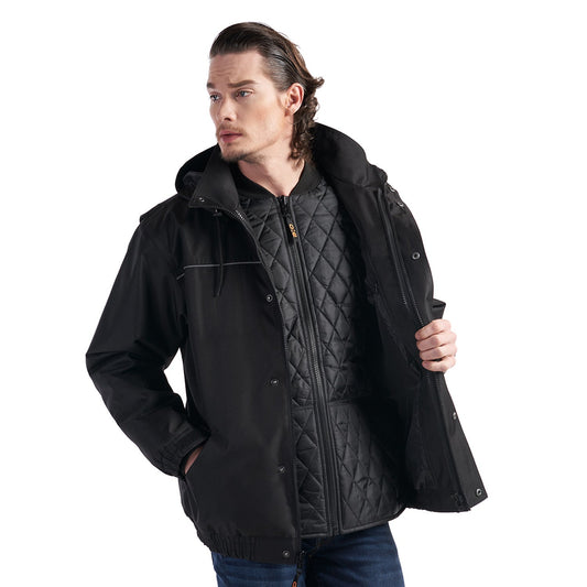 L01115 - Extreme - Heavy Duty 3in1 Bomber Jacket w/ Detachable Hood