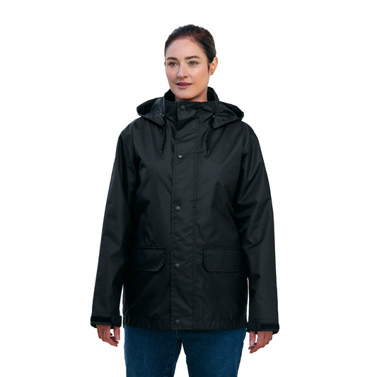 L01125 - RAINIER - Full Length Raincoat with Detachable Hood