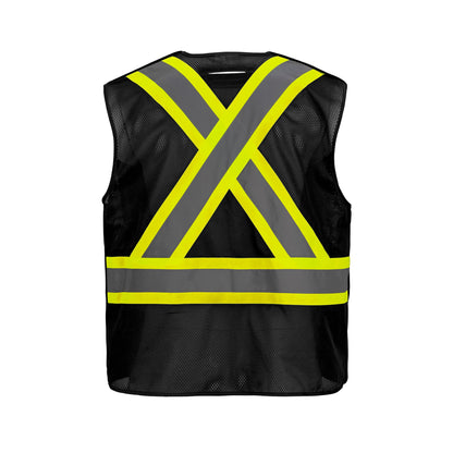 L01155 - Sentinel - Mesh Hi-Vis 5 Point Tear-away Vest - Dual Sized