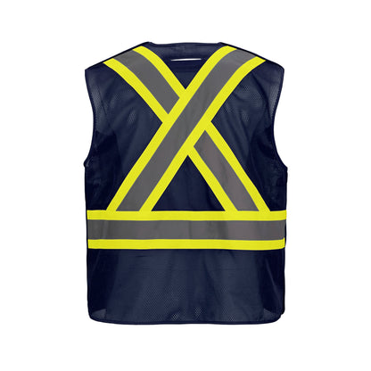 L01155 - Sentinel - Mesh Hi-Vis 5 Point Tear-away Vest - Dual Sized