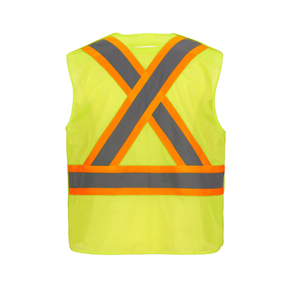 L01155 - Sentinel - Mesh Hi-Vis 5 Point Tear-away Vest - Dual Sized