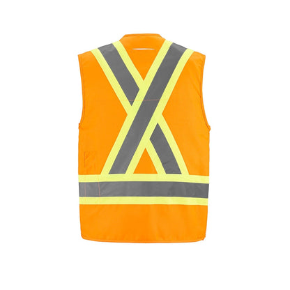 L01190 - Géomètre - Gilet de géomètre haute visibilité - Tailles disponibles 