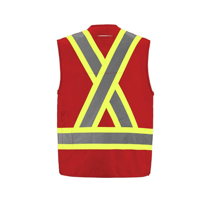 L01190 - Géomètre - Gilet de géomètre haute visibilité - Tailles disponibles 
