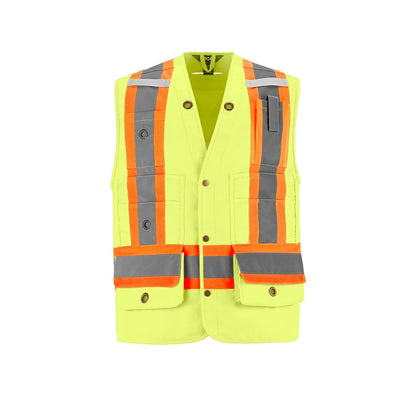 L01190 - Géomètre - Gilet de géomètre haute visibilité - Tailles disponibles 