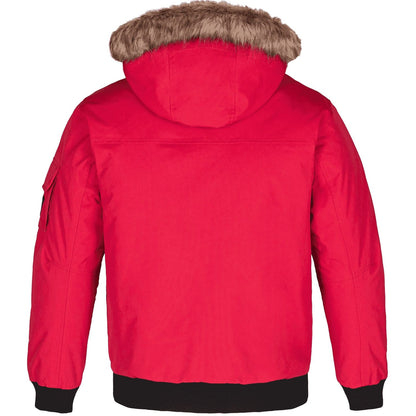 L06075 - Intense - Blouson aviateur pour homme par temps froid avec capuche amovible 