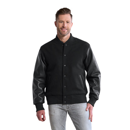 L06085 - Varsity - Melton and Leather Varsity Jacket