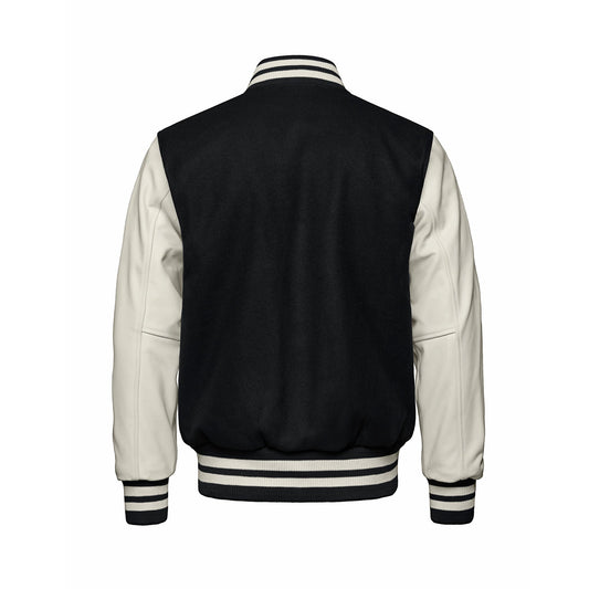 L6085Y - Varsity - YOUTH Melton and Leather Varsity Jacket
