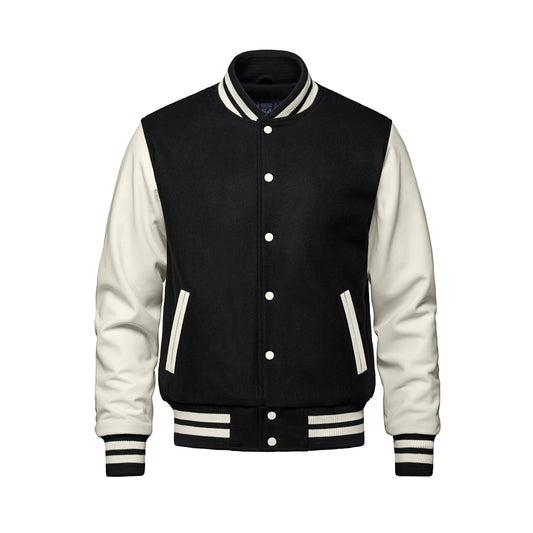 L06085 - Varsity - Melton and Leather Varsity Jacket