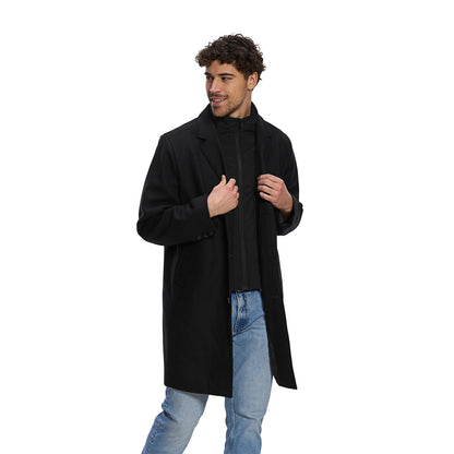 L06090 - Regent - Melton Coat with Removable Collar