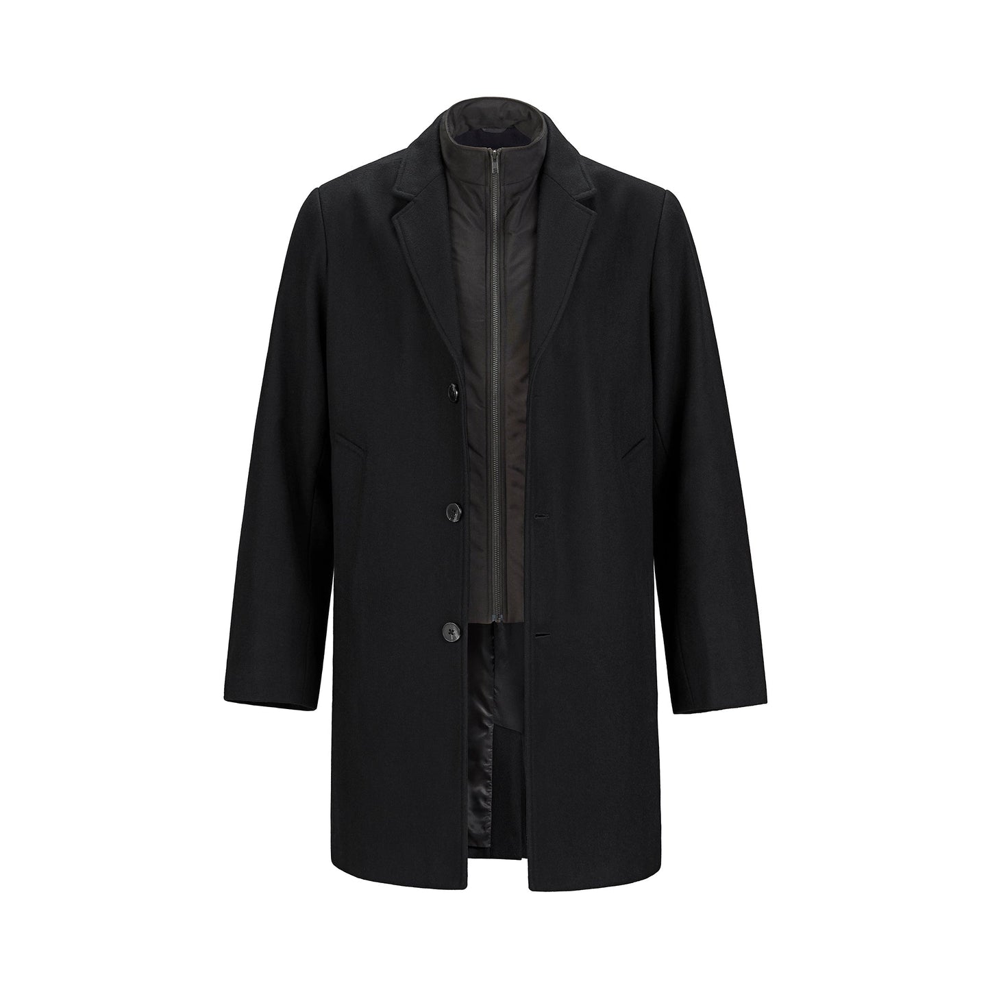 L6090Y - Regent - Youth Melton Coat with Removable Collar