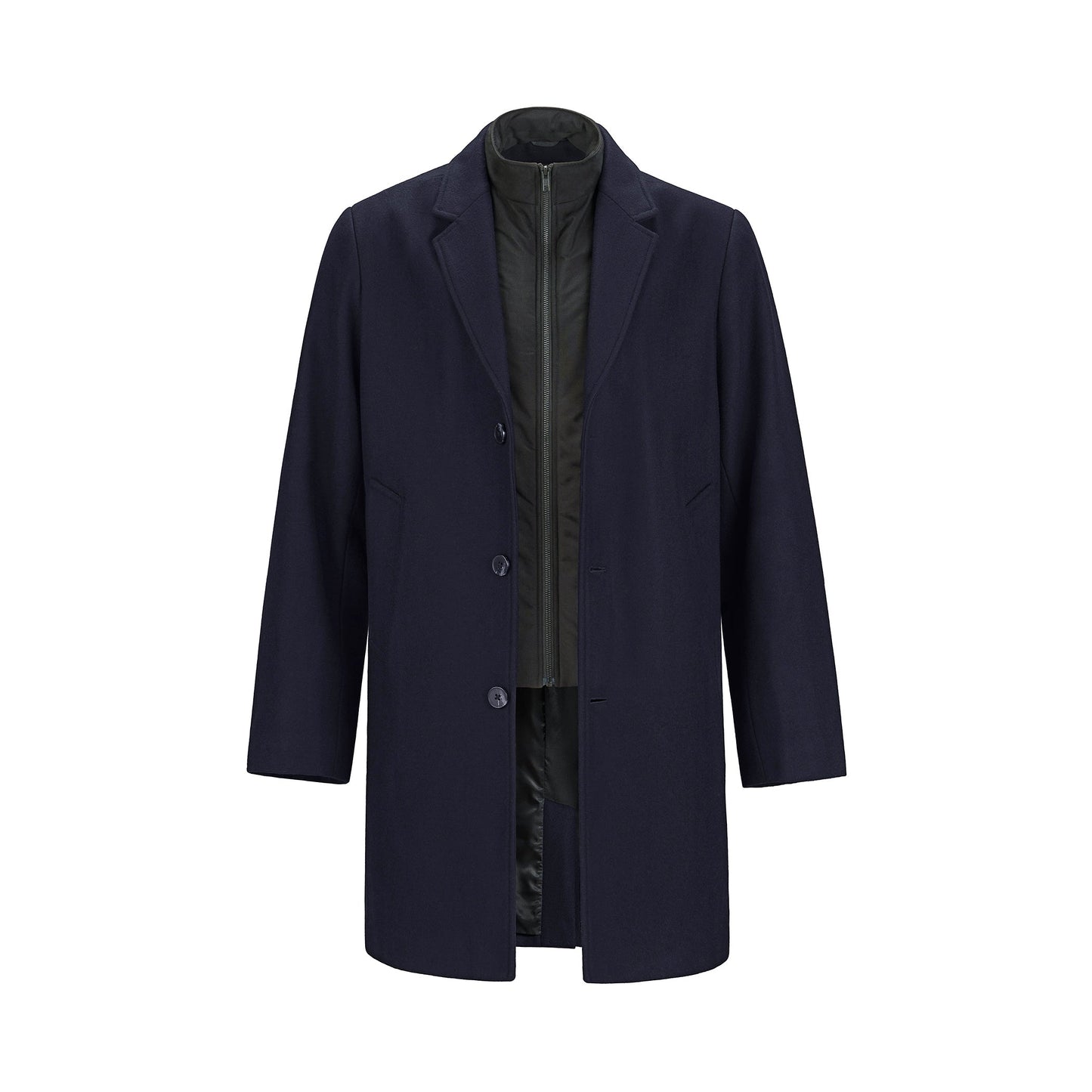 L6090Y - Regent - Youth Melton Coat with Removable Collar