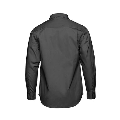 S04600 - Camden - Chemise à manches longues pour homme en sergé polycoton facile d'entretien 