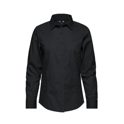 S04601 - Camden - Chemise à manches longues facile d'entretien en sergé polycoton pour femme 