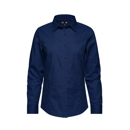 S04601 - Camden - Chemise à manches longues facile d'entretien en sergé polycoton pour femme 