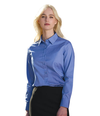 S04601 - Camden - Chemise à manches longues facile d'entretien en sergé polycoton pour femme 