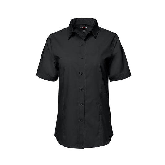 S04606 - ASHTON - Poly Cotton Twill Short Sleeve Easy-Care Shirt pour Femmes