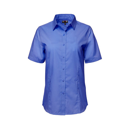 S04606 - ASHTON - Poly Cotton Twill Short Sleeve Easy-Care Shirt pour Femmes