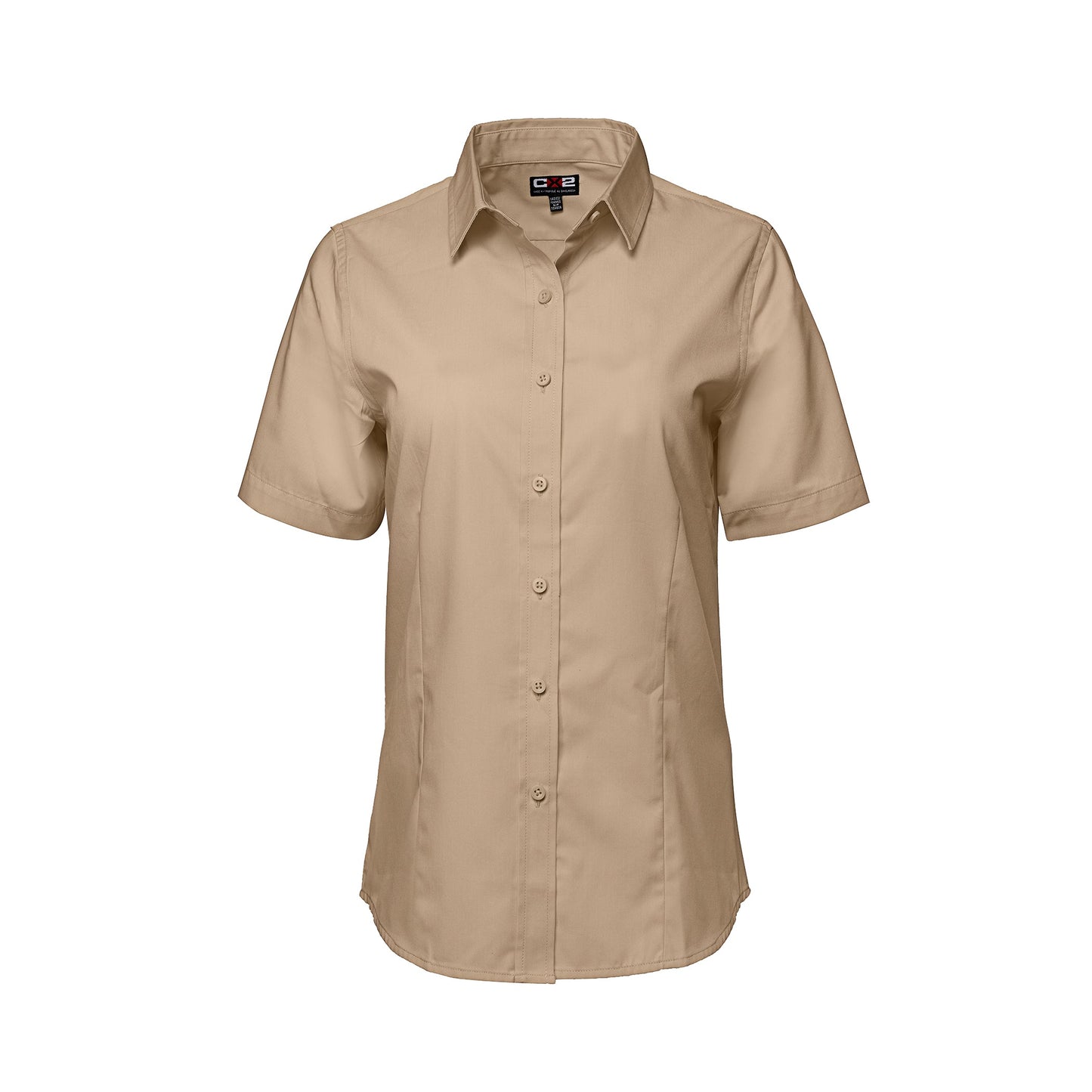 S04606 - ASHTON - Poly Cotton Twill Short Sleeve Easy-Care Shirt pour Femmes