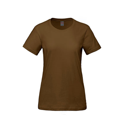 S05611 - Parkour - T-shirt col rond femme en coton peigné filé à l'anneau 