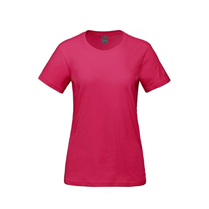 S05611 - Parkour - T-shirt col rond femme en coton peigné filé à l'anneau 