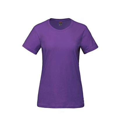 S05611 - Parkour - T-shirt col rond femme en coton peigné filé à l'anneau 