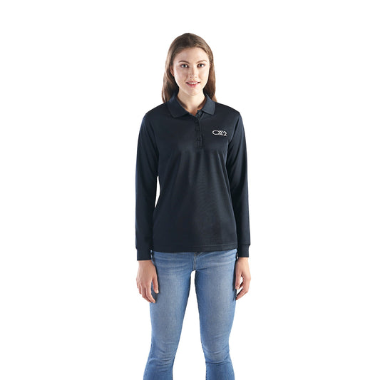 S05738 - Birdie - Ladies Long Sleeve Pique Mesh Polo