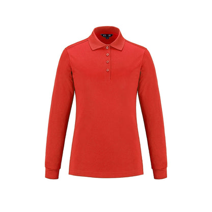 S05738 - Birdie - Ladies Long Sleeve Pique Mesh Polo