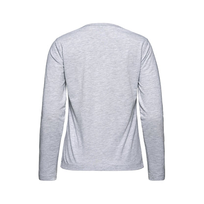 S05896 - Riverside - T-shirt à manches longues et col rond pour femme, en coton et polyester 