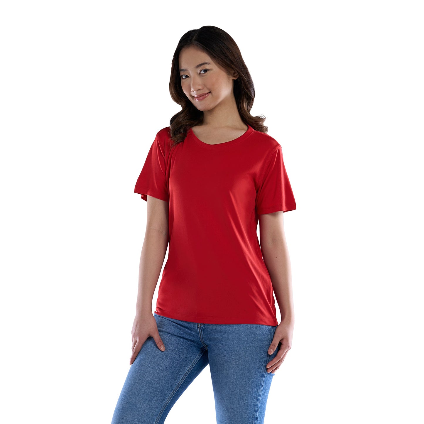 S05936 - Coast - Ladies Crew Neck Polyester Tee