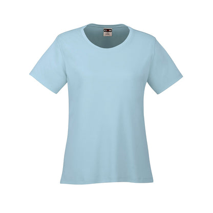S05936 - Côte - T-shirt femme col rond en polyester 