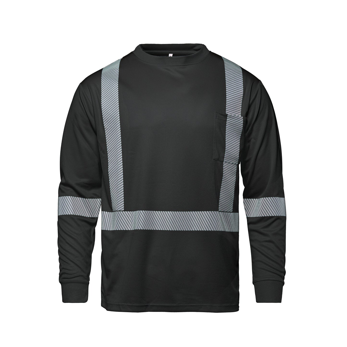 S05982 - VOLT - Long Sleeve Hi-VIS T-Shirt with Segmented Stripes
